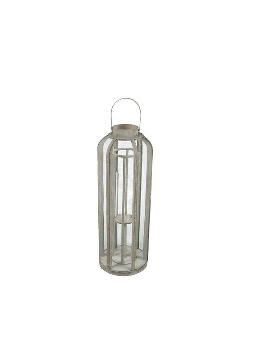 Art et Lumiere Floortop Metallic Lantern Beige 23.5x23.5x68cm