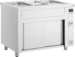 Inomak Elektrischer Bain Marie 3.85kW mit Kapazität von 3xGN1/1