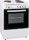 Winstar WSTFSWH6513 Κουζίνα 69lt με Εμαγιέ Εστίες Π60εκ. Λευκή