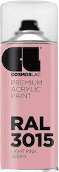 Cosmos Lac Σπρέι Βαφής Premium Acrylic Light Pink RAL 3015 400ml