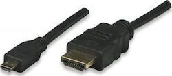 Techly Highspeed HDMI 1.4 HDMI-Stecker - Mikro-HDMI-Stecker 5m Schwarz