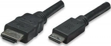 Techly HDMI 2.0 Premium High Speed 4K 60Hz HDR Cable HDMI Male - Mini HDMI Male 5m Black