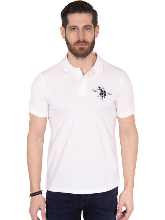U.S. Polo Assn. Ανδρικό T-shirt Polo Λευκό