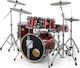 Millenium Hybrid Practice Set Drum Set Red Lining