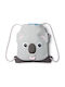 Affenzahn Koala Kids Bag Pouch Bag Gray 14.5cmx28.5cmcm