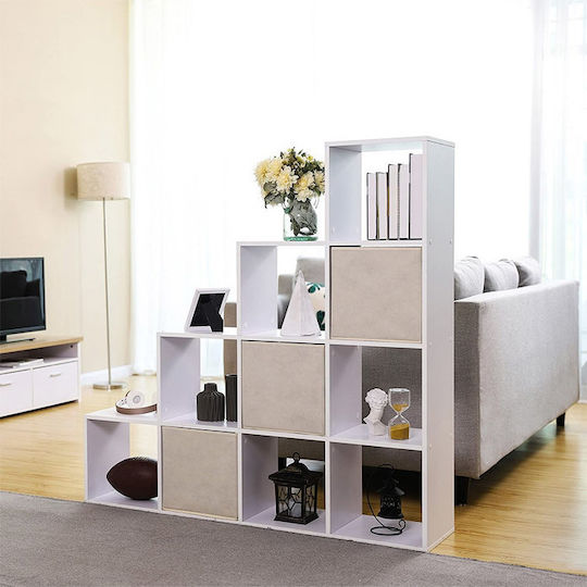 Bibliotecă Albă 129.5x29x129.5cm LBC10WTV1