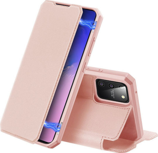 Dux Ducis Skin X Buchen Sie Synthetisches Leder Rosa (Galaxy S10 Lite)