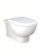 Rak Ceramics Tonique Wandhängende Toilette Randlos mit Deckel Sanftes Schließen Weiße