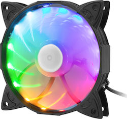 Natec Hydrion 130 RGB Case Fan 120mm με Σύνδεση 3-Pin / 4-Pin Molex