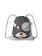 Affenzahn Dog Kids Bag Pouch Bag Gray 14.5cmx28.5cmcm