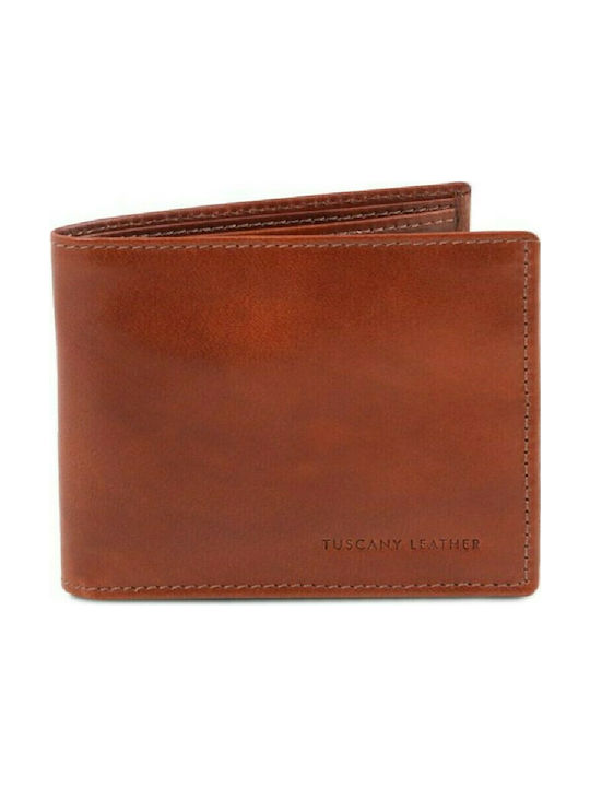 Tuscany Leather Кожен Мъжки Портфейл Тауп
