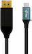 i-tec Braided USB 3.0 Video Cable USB-C Male - DisplayPort Black 2m