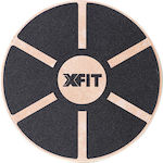 X-FIT Wooden Balance Board Balance Disc Black with Diameter 39.5cm