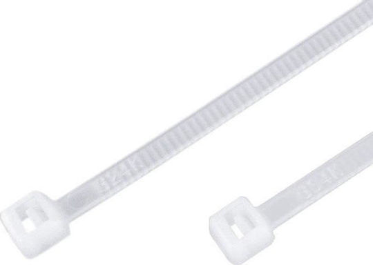 Benman Δεματικά Καλωδίων Πλαστικά 200mmx7.6mm σε Λευκό χρώμα (100τμχ) (70776)