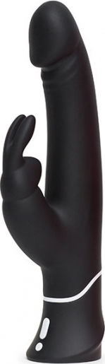 Happy Rabbit Realistic Vibrator Δονητής Rabbit 25.4cm Black