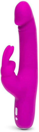 Happy Rabbit Realistic Slim Vibrator Kaninchen 22.8cm Purple