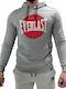 Everlast Herren Sweatshirt mit Kapuze und Taschen Gray