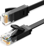 Ugreen Flache U/UTP Kat.6 Ethernet-Netzwerkkabel 10m Schwarz