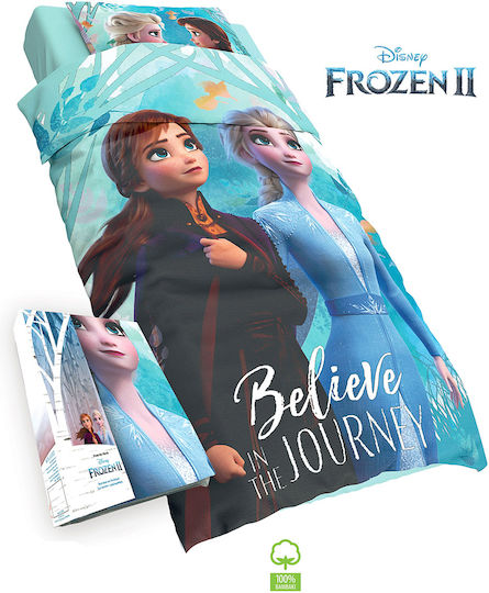 Dimcol Комплект чаршафи Единично Памучни Frozen 983 Digital Print 165x245см 3бр