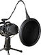 Ezra MP03 Set Condenser Microphone 3.5mm Tabletop for Studio