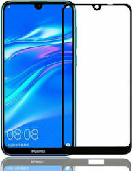 Powertech 5D Full Face Tempered Glass Black (Huawei Y8p)