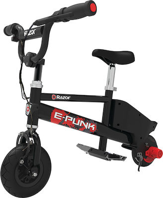 Razor E-Punk Mini 8" Μαύρο Ηλεκτρικό Ποδήλατο Πόλης χωρίς Ταχύτητες