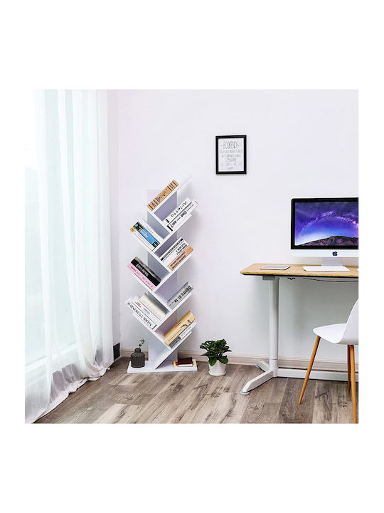 Βιβλιοθήκη White 50x25x141.5εκ.