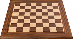 Manopoulos Kαρυδιά Handgefertigt Schach aus Holz 50x50cm