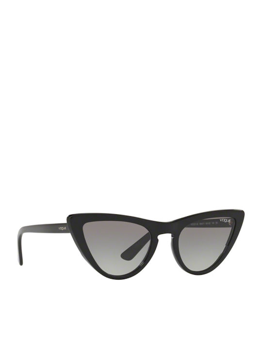 Vogue Women's Sunglasses with Black Plastic Frame and Gray Gradient Lens VO5211SM W44/11