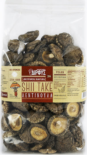 Manitaria Dirfys Mushrooms Dried Shiitake (Lentinula) Whole 250gr