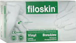 Filoskin Vinyl Examination Gloves Powdered Transparent 100pcs