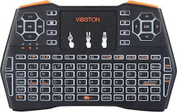 Viboton i8 Plus Ασύρματο Πληκτρολόγιο με Touchpad Αγγλικό US