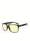Goggle Naval Unisex Γυαλιά Ηλίου με Μαύρο Κοκκάλινο Σκελετό και Κίτρινο Φακό