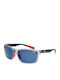 Goggle Muvo Unisex Γυαλιά Ηλίου με Γκρι Κοκκάλινο Σκελετό και Μπλε Φακό