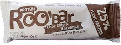 RooBar Протеинова Барa с Вкус Шоколадов Чипс и Лешници 40гр RooBar Протеинова Барa с Вкус Шоколадов Чипс и Лешници 40гр
