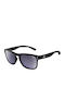 Goggle Hobson Unisex Γυαλιά Ηλίου με Μαύρο Κοκκάλινο Σκελετό και Ασημί Καθρέφτη Φακό