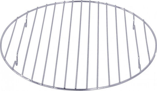 Karageorgos Bros Rotund Inox Grătar de Gătit cu picioare 25.5cmcm.