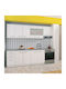 Diva Lower Oven Cabinet White 60x56x82pcs