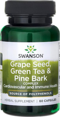 Swanson Grape Seed, Green Tea & Pine Bark Complex 60 κάψουλες