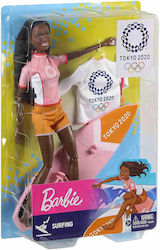Barbie Tokyo 2020 Surfing Кукла за 3+ години+ г...