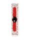 Watchitude Kinder-Digitaluhr Cherry Berry mit Stoffarmband Rot