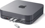Satechi USB-C Docking Station with PD Ethernet Gray (ST-ABHFM)