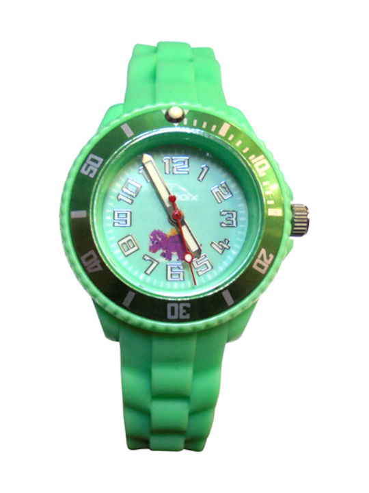 Gooix Kids Analog Watch with Rubber/Plastic Strap Green