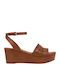 Allday Damenplattformen Tabac Braun