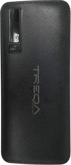Treqa TR-901 Power Bank 12800mAh με 3 Θύρες USB-A Μαύρο