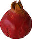 Handmade Tabletop Lucky Charm Pomegranate Red Ceramic 1pcs