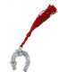 Hanging Lucky Charm Horseshoe Silver 4cm 1pcs