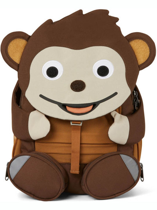 Affenzahn Large Friend Monkey School Bag Backpack Kindergarten in Brown color 8lt