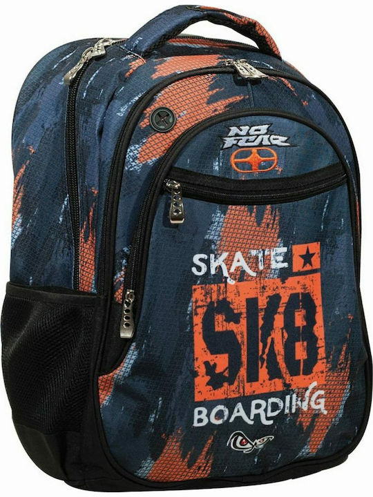 No Fear SK8 School Bag Backpack Junior High-High School Multicolored