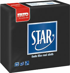 Fato Star Napkin 2-Ply Black 38x38cm 40pcs 82990800